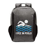 Funny Swimmer Swimming I Pee In Pools Vector Backpack