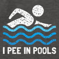 Funny Swimmer Swimming I Pee In Pools Vector Backpack