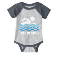 Funny Swimmer Swimming I Pee In Pools Infant Baby Jersey Bodysuit