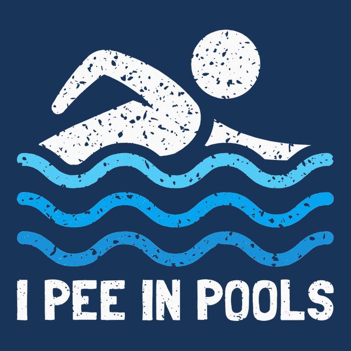 Funny Swimmer Swimming I Pee In Pools Infant Baby Jersey Bodysuit