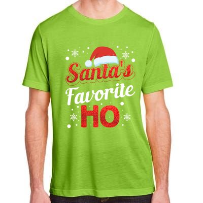 Funny Santa SantaS Favorite Ho Matching Couple Christmas Great Gift Adult ChromaSoft Performance T-Shirt