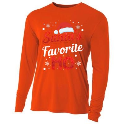 Funny Santa SantaS Favorite Ho Matching Couple Christmas Great Gift Cooling Performance Long Sleeve Crew