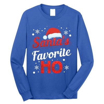 Funny Santa SantaS Favorite Ho Matching Couple Christmas Great Gift Long Sleeve Shirt