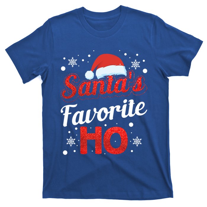 Funny Santa SantaS Favorite Ho Matching Couple Christmas Great Gift T-Shirt