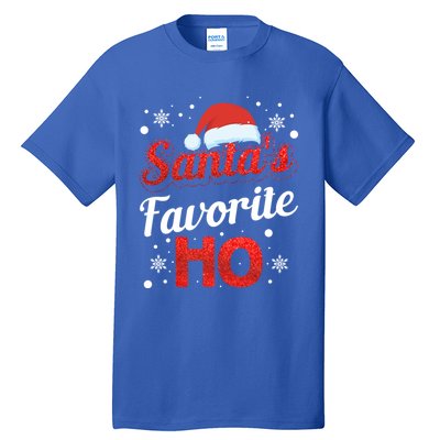 Funny Santa SantaS Favorite Ho Matching Couple Christmas Great Gift Tall T-Shirt