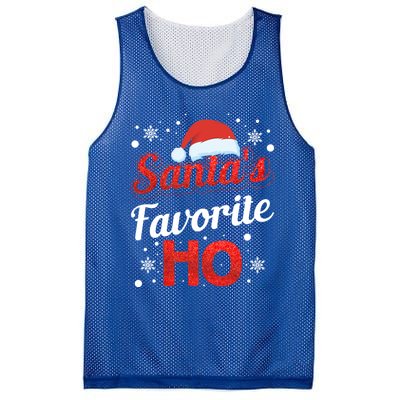 Funny Santa SantaS Favorite Ho Matching Couple Christmas Great Gift Mesh Reversible Basketball Jersey Tank