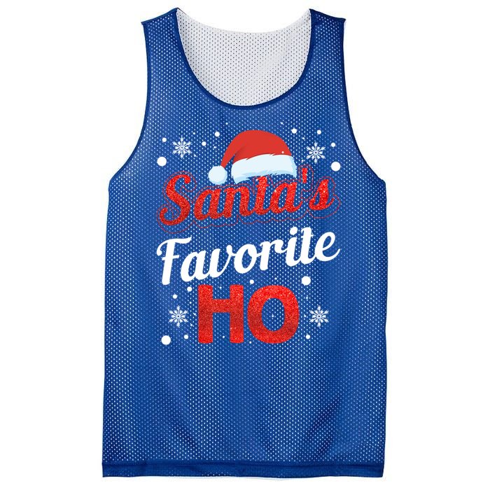 Funny Santa SantaS Favorite Ho Matching Couple Christmas Great Gift Mesh Reversible Basketball Jersey Tank