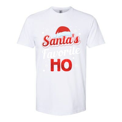 Funny Santa SantaS Favorite Ho Matching Couple Christmas Great Gift Softstyle CVC T-Shirt