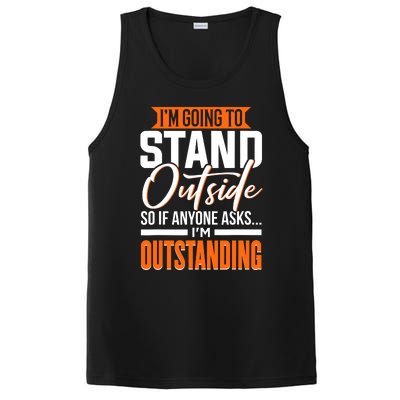 Funny Sarcastic Saying Im Outstanding Sarcasm PosiCharge Competitor Tank