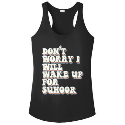 Funny Suhoor Saying Iftar Fasting Ramadan Kareem Eid Islamic Cool Gift Ladies PosiCharge Competitor Racerback Tank