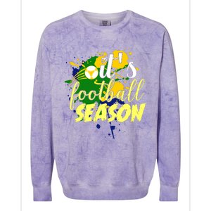 Football Season Splash Art Colorblast Crewneck Sweatshirt