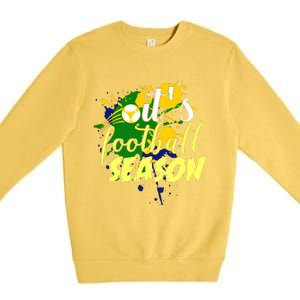 Football Season Splash Art Premium Crewneck Sweatshirt