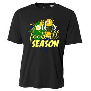 Football Season Splash Art Cooling Performance Crew T-Shirt