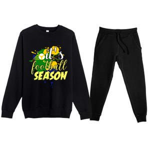 Football Season Splash Art Premium Crewneck Sweatsuit Set