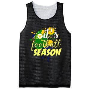 Football Season Splash Art Mesh Reversible Basketball Jersey Tank