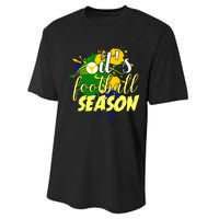 Football Season Splash Art Performance Sprint T-Shirt