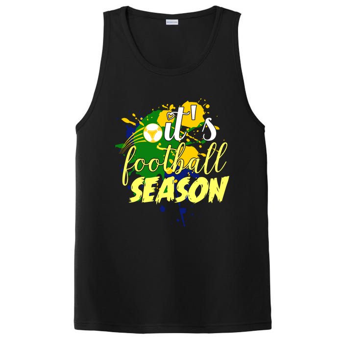 Football Season Splash Art PosiCharge Competitor Tank