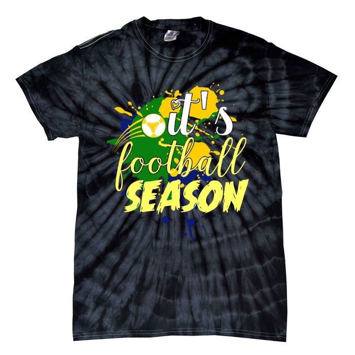 Football Season Splash Art Tie-Dye T-Shirt