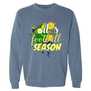 Football Season Splash Art Garment-Dyed Sweatshirt