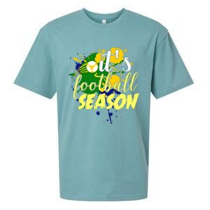 Football Season Splash Art Sueded Cloud Jersey T-Shirt