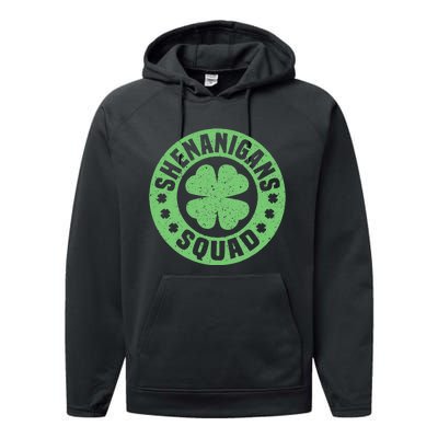 Funny Shenanigans Squad Happy St. Patrick's Day Outfit Performance Fleece Hoodie