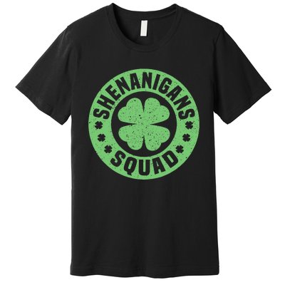 Funny Shenanigans Squad Happy St. Patrick's Day Outfit Premium T-Shirt