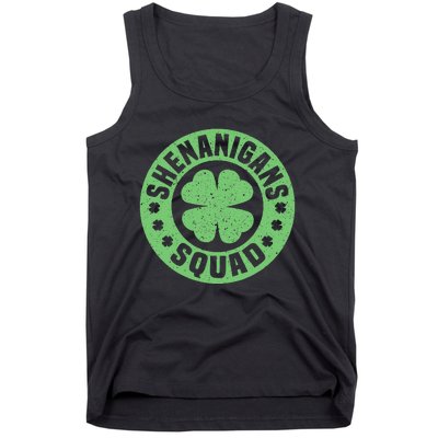 Funny Shenanigans Squad Happy St. Patrick's Day Outfit Tank Top