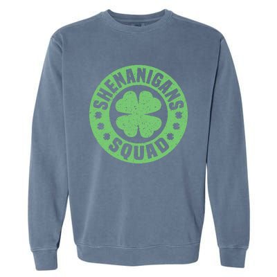 Funny Shenanigans Squad Happy St. Patrick's Day Outfit Garment-Dyed Sweatshirt