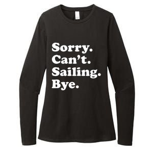 Funny Sailing Sailboat Gift Womens CVC Long Sleeve Shirt