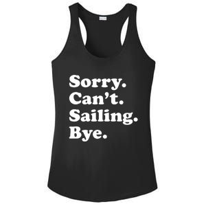 Funny Sailing Sailboat Gift Ladies PosiCharge Competitor Racerback Tank