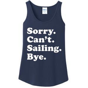 Funny Sailing Sailboat Gift Ladies Essential Tank