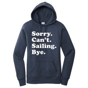 Funny Sailing Sailboat Gift Women's Pullover Hoodie