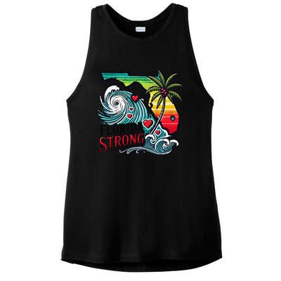 Florida Strong Support Pray For Tampa Bay Strong Community Ladies PosiCharge Tri-Blend Wicking Tank