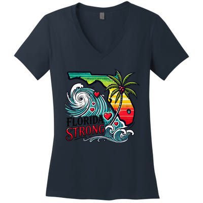 Florida Strong Support Pray For Tampa Bay Strong Community Women's V-Neck T-Shirt