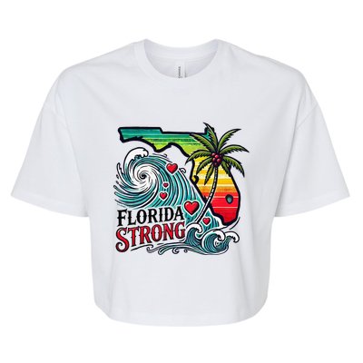 Florida Strong Support Pray For Tampa Bay Strong Community Bella+Canvas Jersey Crop Tee