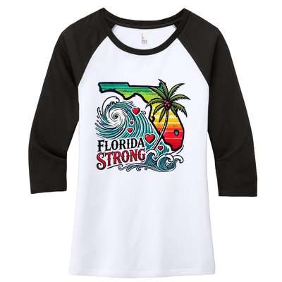 Florida Strong Support Pray For Tampa Bay Strong Community Women's Tri-Blend 3/4-Sleeve Raglan Shirt