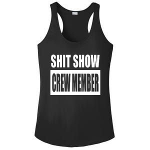 Funny Shit Show Crew Member Ladies PosiCharge Competitor Racerback Tank