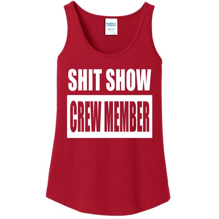 Funny Shit Show Crew Member Ladies Essential Tank