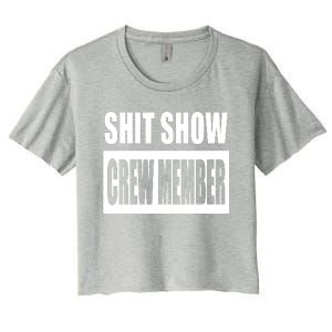 Funny Shit Show Crew Member Women's Crop Top Tee