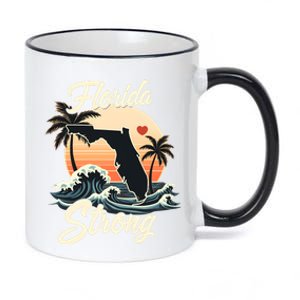 Florida Strong Support & Pray For Florida 11oz Black Color Changing Mug