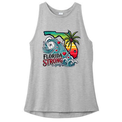 Florida Strong Support Pray For Tampa Bay Strong Community Ladies PosiCharge Tri-Blend Wicking Tank