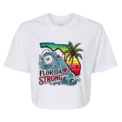 Florida Strong Support Pray For Tampa Bay Strong Community Bella+Canvas Jersey Crop Tee