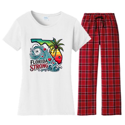 Florida Strong Support Pray For Tampa Bay Strong Community Women's Flannel Pajama Set