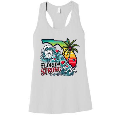 Florida Strong Support Pray For Tampa Bay Strong Community Women's Racerback Tank