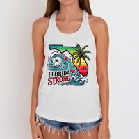 Florida Strong Support Pray For Tampa Bay Strong Community Women's Knotted Racerback Tank