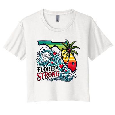 Florida Strong Support Pray For Tampa Bay Strong Community Women's Crop Top Tee