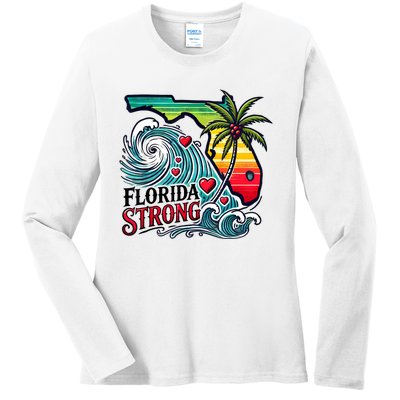 Florida Strong Support Pray For Tampa Bay Strong Community Ladies Long Sleeve Shirt