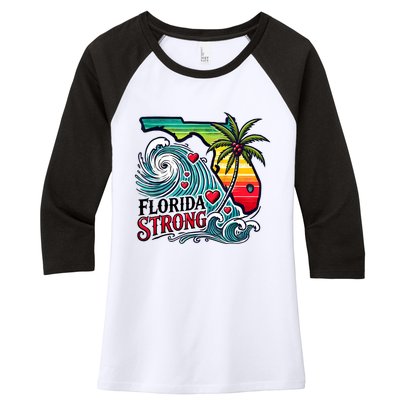 Florida Strong Support Pray For Tampa Bay Strong Community Women's Tri-Blend 3/4-Sleeve Raglan Shirt