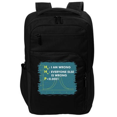 Funny Statistics S I Math Geek I Im Wrong Stats Gift Impact Tech Backpack