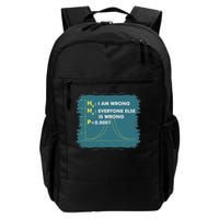 Funny Statistics S I Math Geek I Im Wrong Stats Gift Daily Commute Backpack